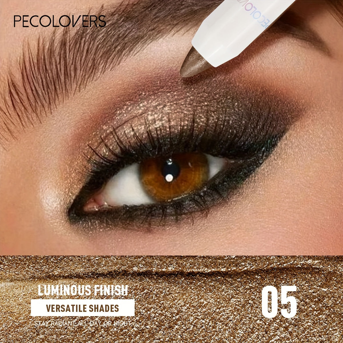 Women Brown Eyeshadow Stick Cream Texture Waterproof Long Lasting