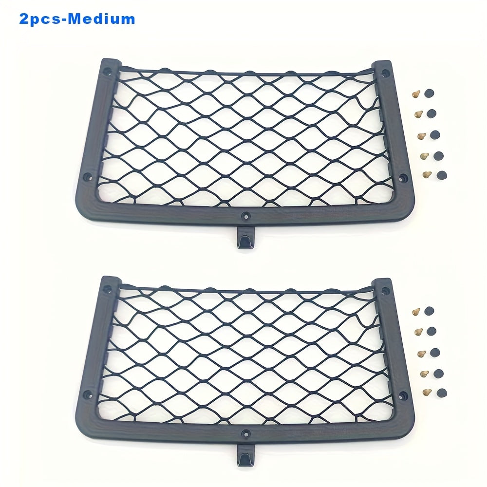 Universal Storage Net for Vehicles with Hooks and Screws, Polyamide Mesh