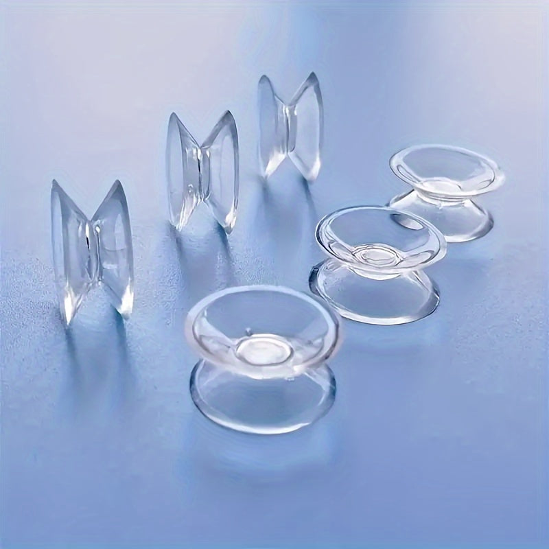 Shaffof ikki tomonlama yutuvchi stakanlar, 10/20 dona, 0.98 dyuym (2.5 sm) diametrli sirpanmaydigan padlar, shisha va deraza uchun, shaffof ko'p maqsadli yopishqoq padlar