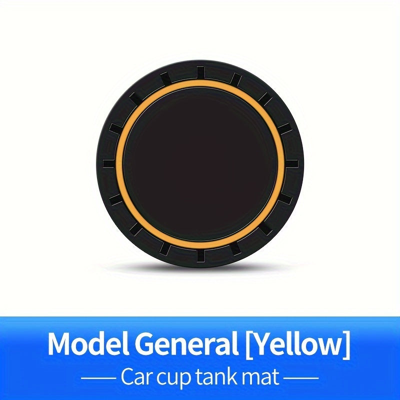 2 Pack Silicone Car Cup Holder Coasters Non-Slip Water Absorbent Wear-Resistant