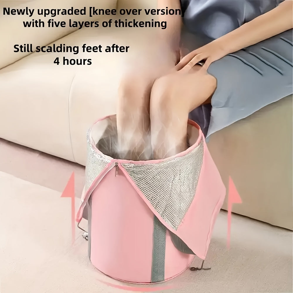 Portable Foldable Foot Soak Tub for Travel Dorm Home No Power
