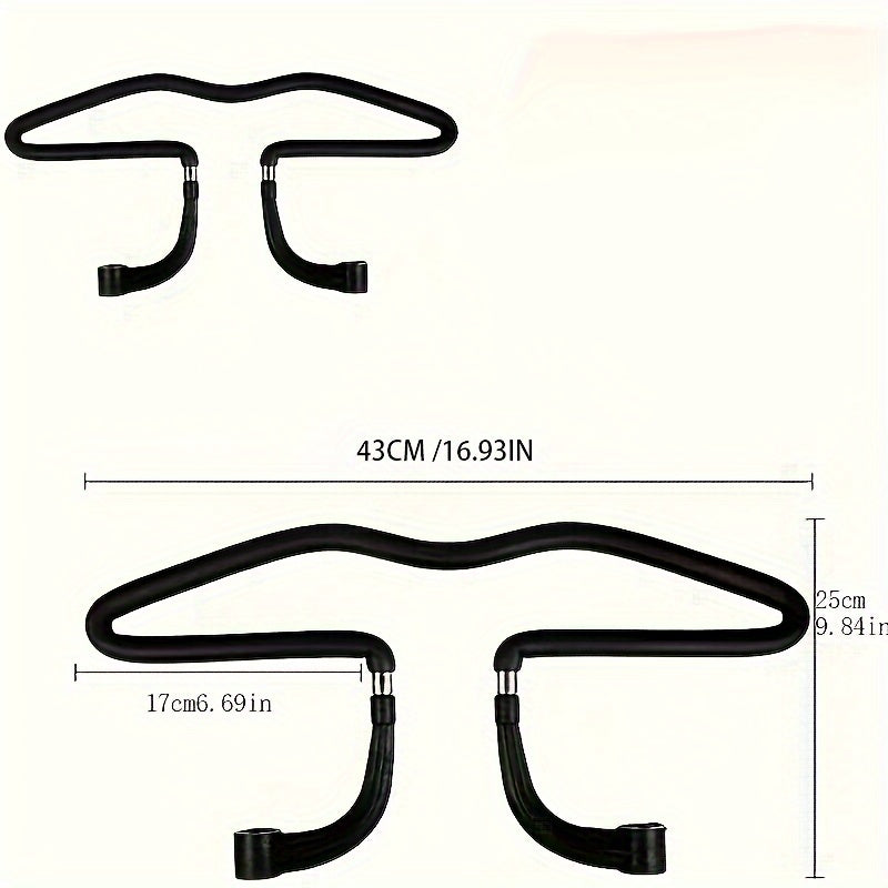 Adjustable Stainless Steel Car Seat Headrest Hanger with Suction Cup Hooks for Vehicle Interior