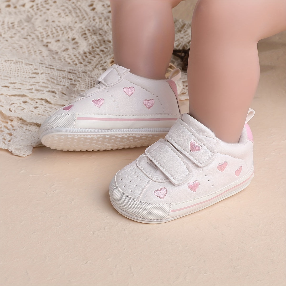 Baby Girl Sneakers Lightweight Non-Slip Shoes for All Seasons
