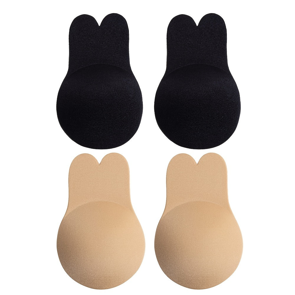 2 Pairs Invisible Self-Adhesive Push-Up Nipple Covers for Women
