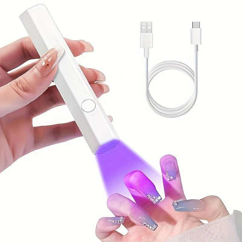 Qo'lga olinadigan UV chiroq, jel tirnoqlar uchun, portativ USB tirnoq quritgich.