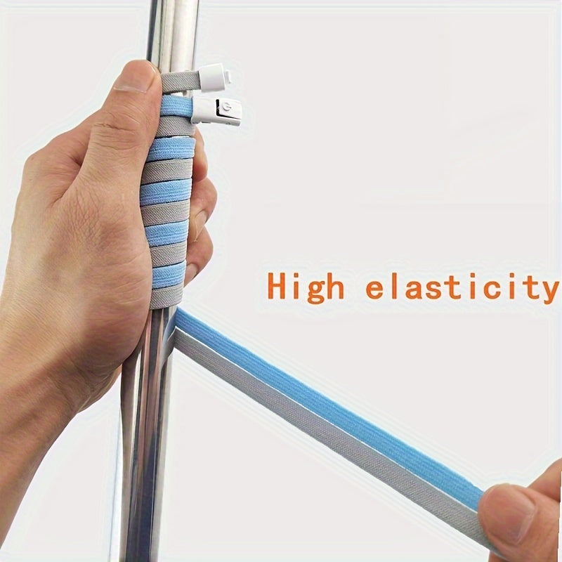 Uniseks elastik poyabzal lentalari 8mm Spandex bilan metall tokchalar bilan yengil