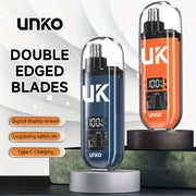 Unisex Stainless Steel Electric Nose Hair Trimmer with LED Display