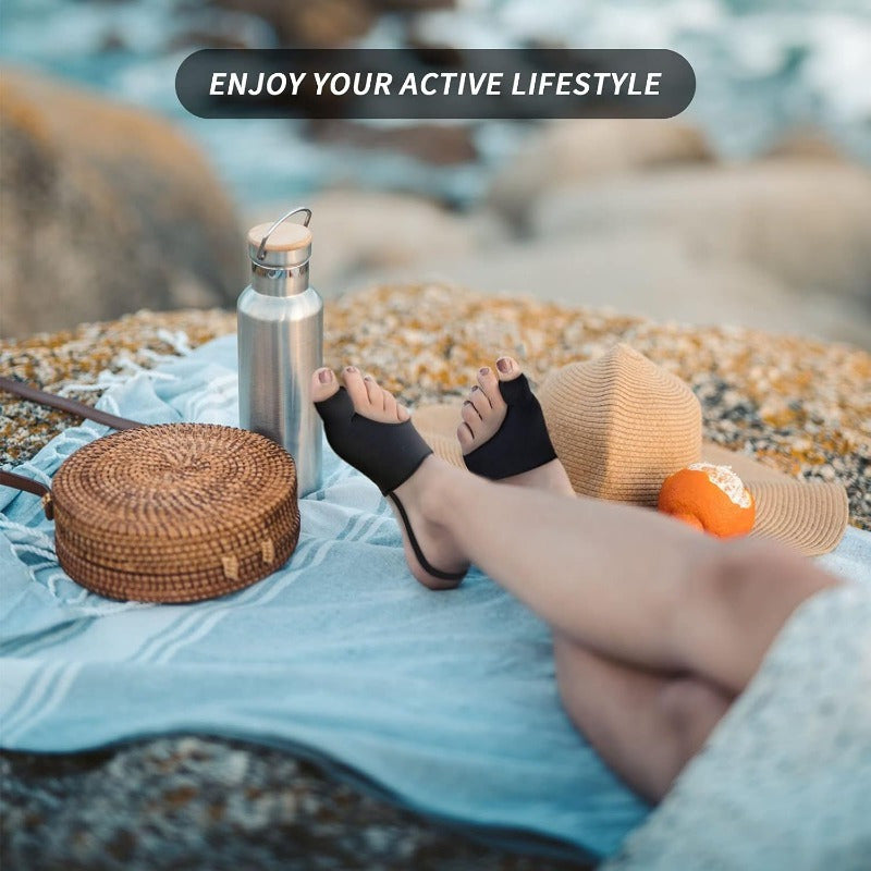 Erkaklar va ayollar uchun sozlanadigan oyoq qoʻllab-quvvatlash qopqogʻi, qora, 25-daraja barmoqli, kechasi va kunduzgi foydalanish