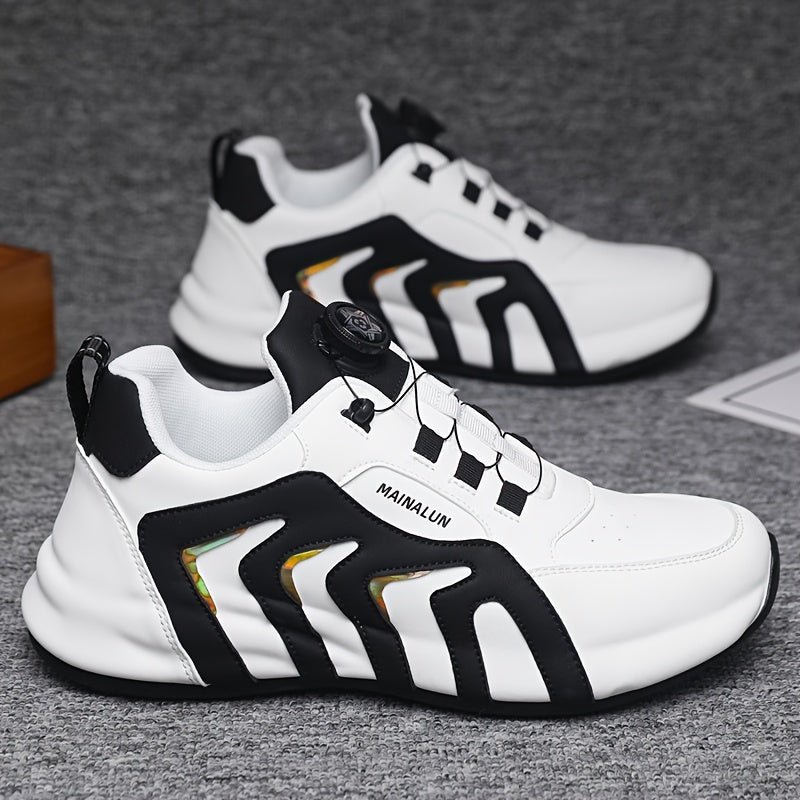 Men's Slip-On Sneakers Black Breathable Lightweight Casual All-Season Large Sizes