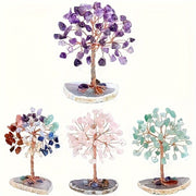 7 Chakra Crystal Tree Natural Reiki Gemstones for Home Office Decor Energy Balancing Prosperity