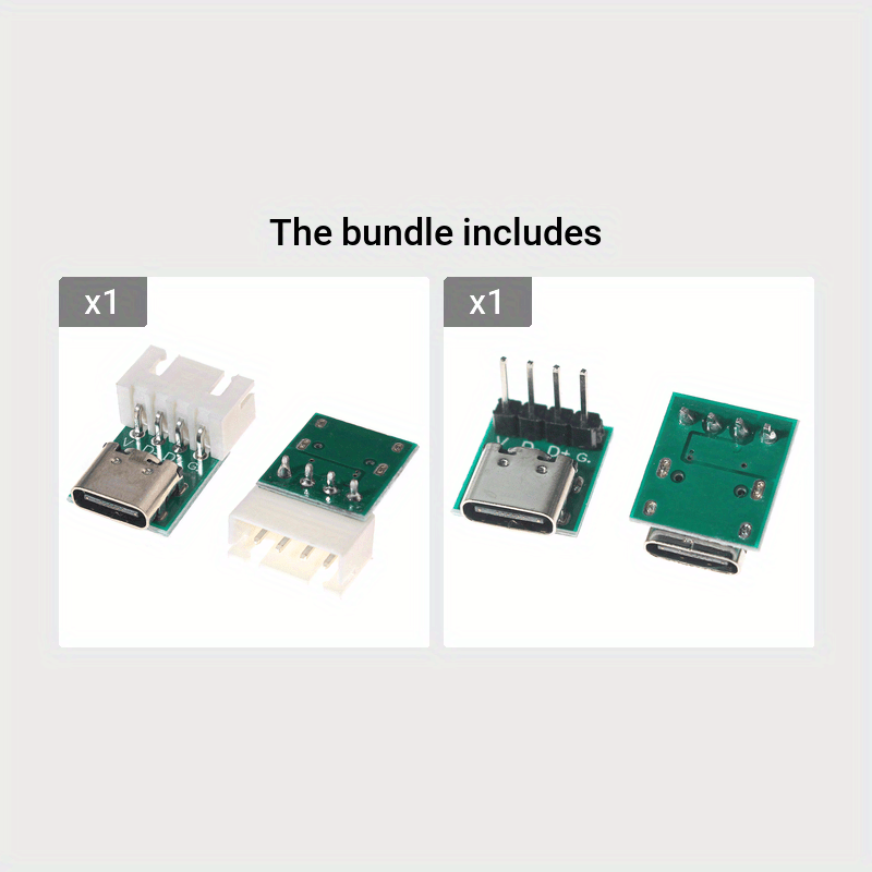 10 piezas de placa de prueba de conector hembra USB 3.1 Tipo-C de 16P a convertidor de PCB de 2.54mm