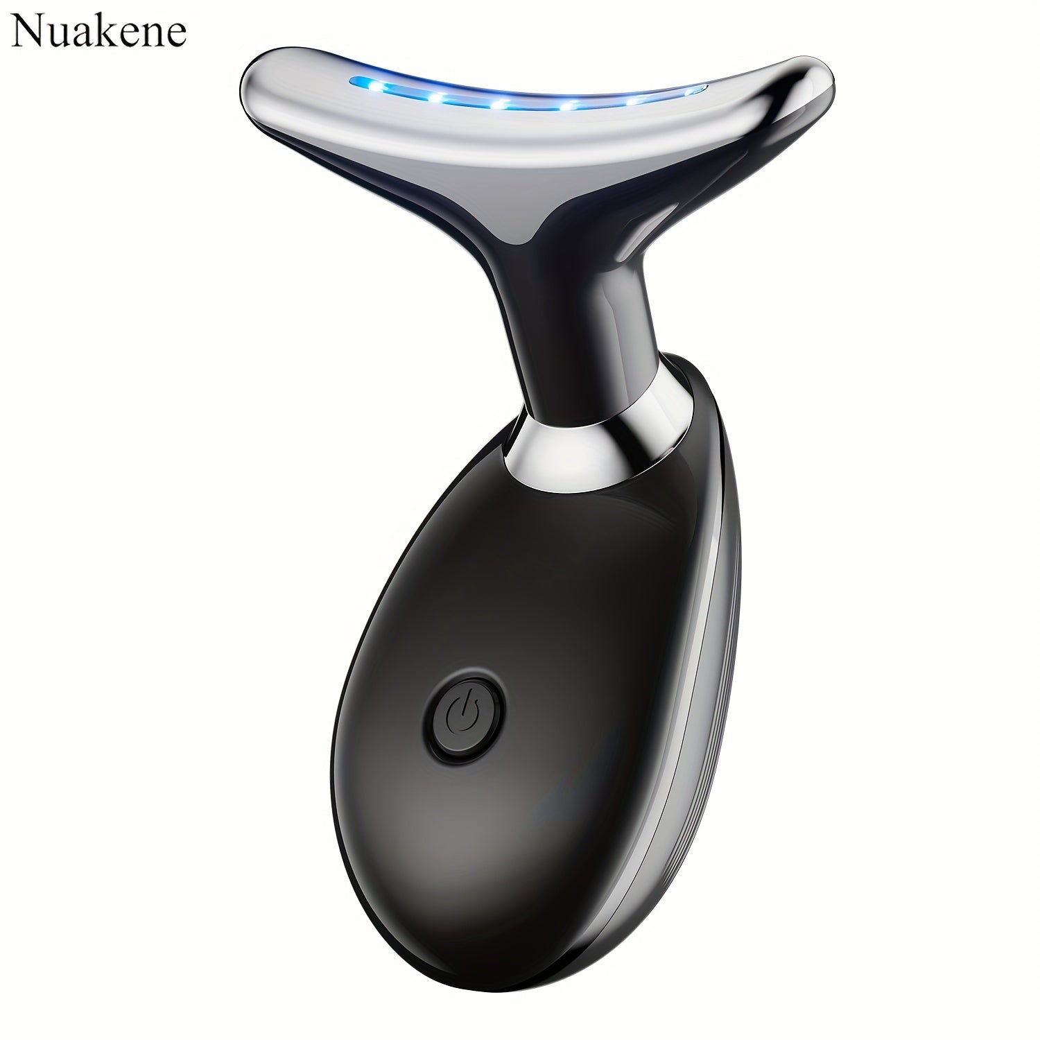Vibrating Heat Neck Face Massager with 7 Colors USB Rechargeable Skincare Home Facial