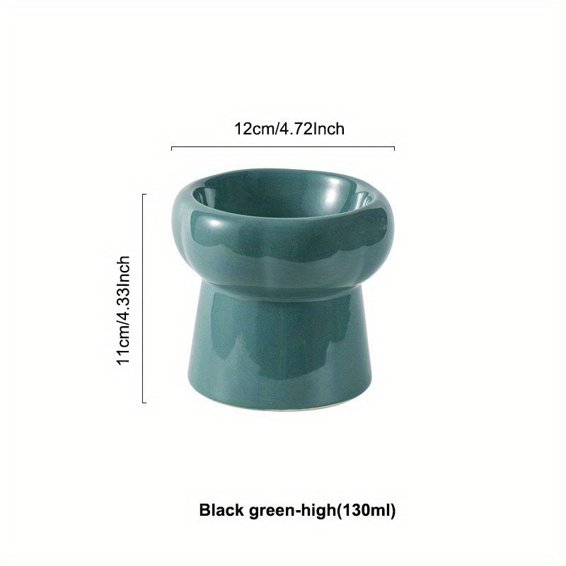 Kattalar va itlar uchun keramika elevatsiyali uy hayvonlari uchun idishlar, suyuqlik ichish va ovqatlanish