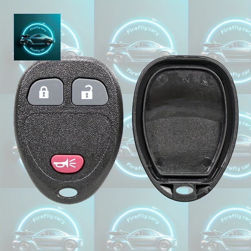 Durable ABS Car Key Fob Shell with Blue Lightning Bolt Design for Vehicle