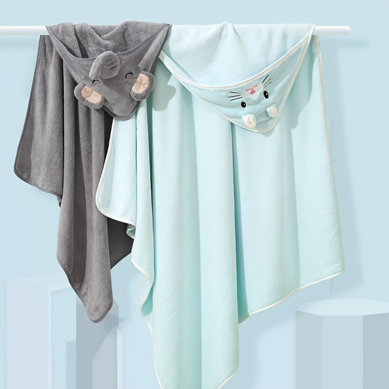 Baby Bath Towel Soft Cartoon Animal for Newborns and Holidays