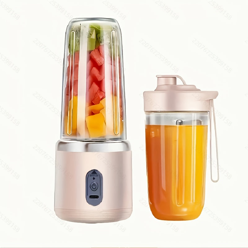 Taza de jugo recargable por USB portátil con tazas dobles desmontables para batidos y malteadas