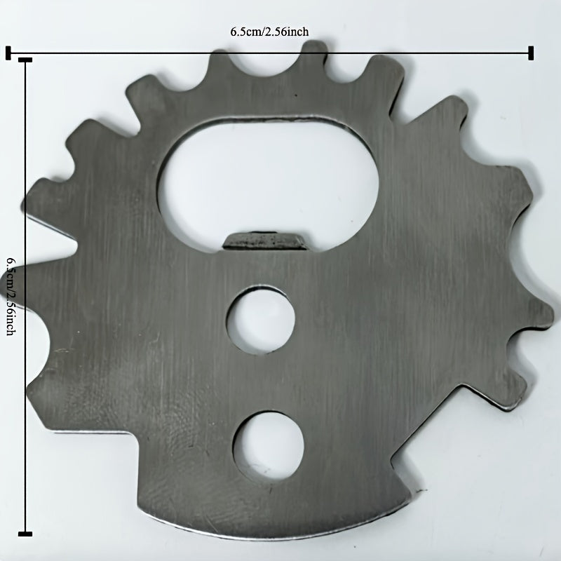 Herramienta de raspador de parrilla de acero inoxidable con abrebotellas para rejillas de barbacoa