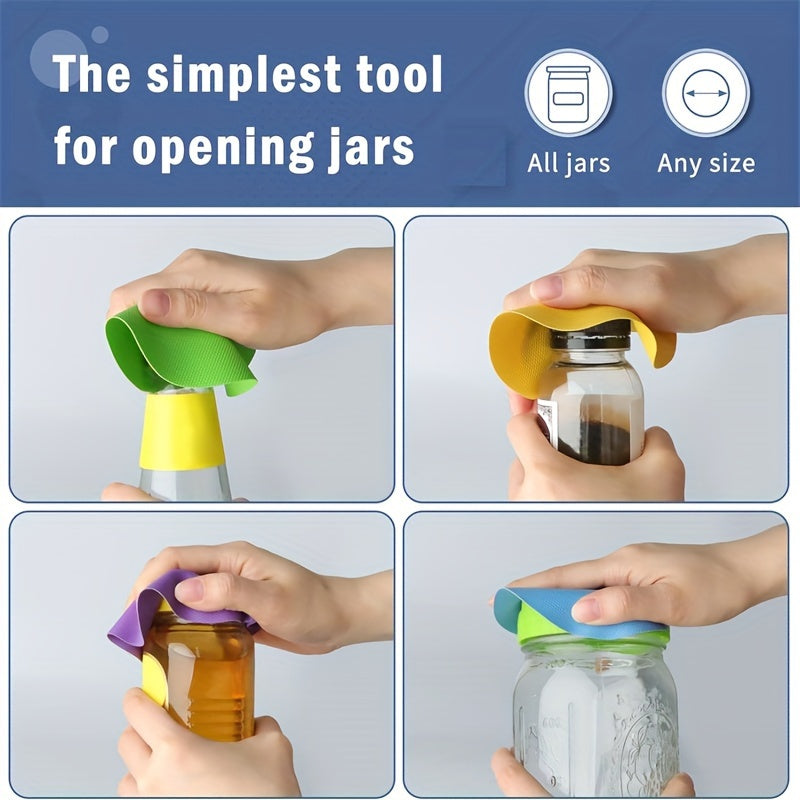 Rubber Jar Opener Pads Non-Slip Gripper Pads for Easy Opening Set of 4
