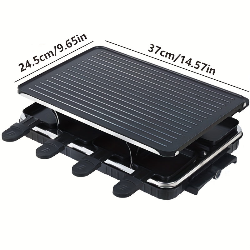 EU Plug Lacolette Grill pan va Slider bilan, 1300 W, mat stainless poʻlat, 4 kishilik uchun mos