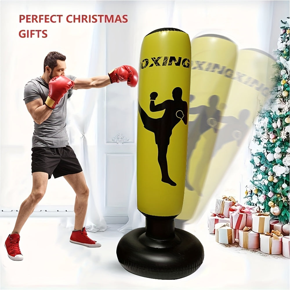 Lightweight Foldable PVC Vertical Punching Bag for Home Gym and Training