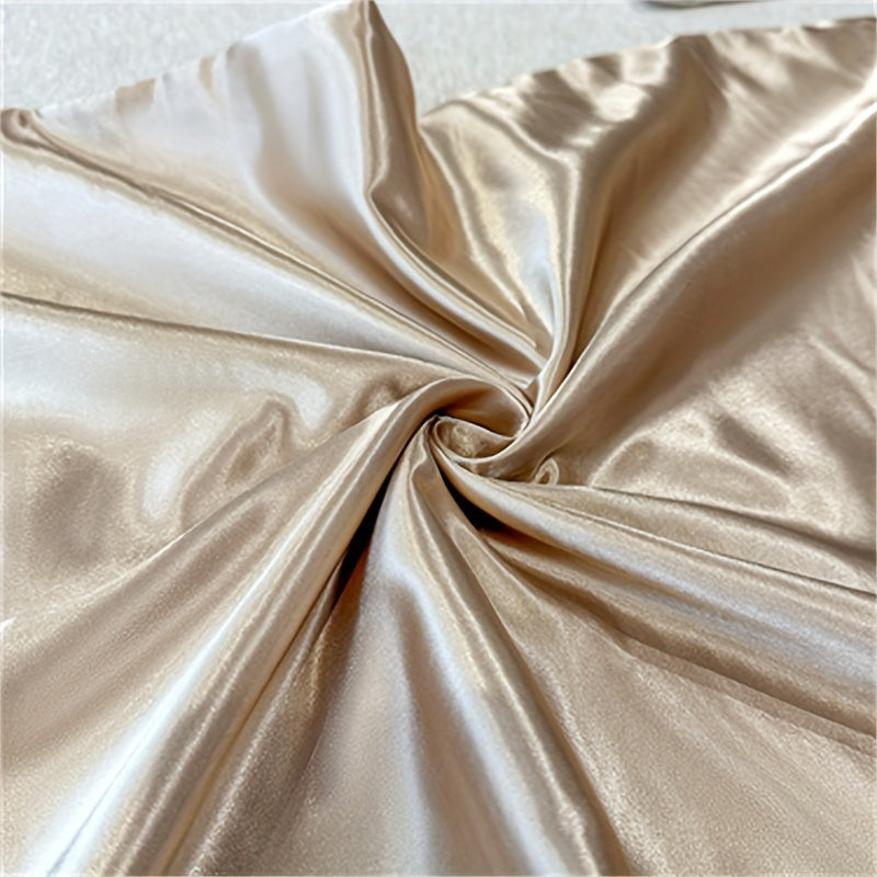 Toza rangli ipak yostiq qopqog'i to'quvchan teri va soch parvarishi uchun, hashamatli his