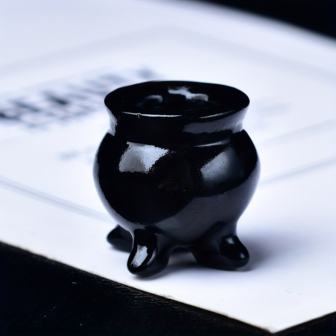 Animal Stone Carving Censer Pocket Gift Moonstone 3cm