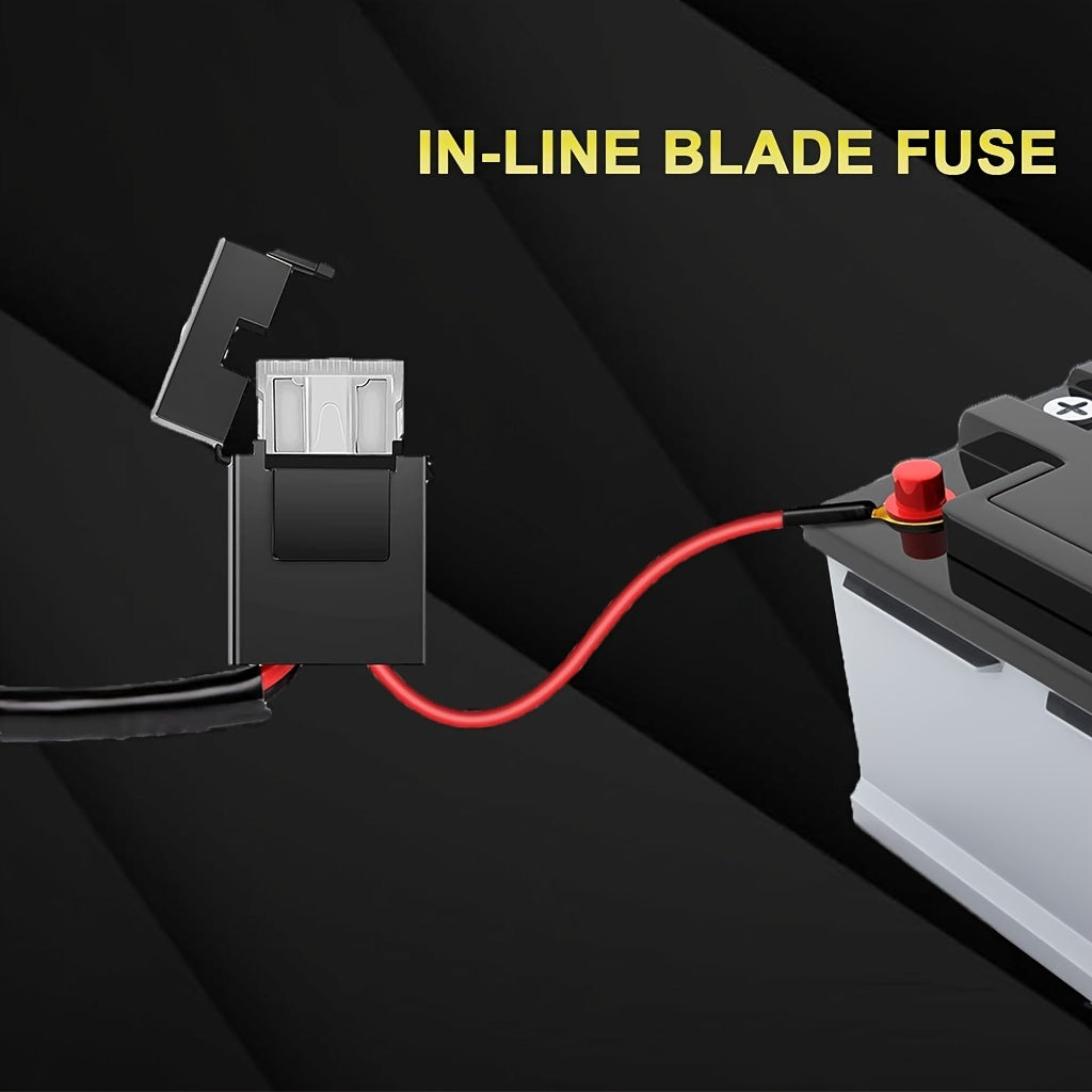 Wiring Harness Kit for LED Light Bars Off Road ATV UTV Truck 3M