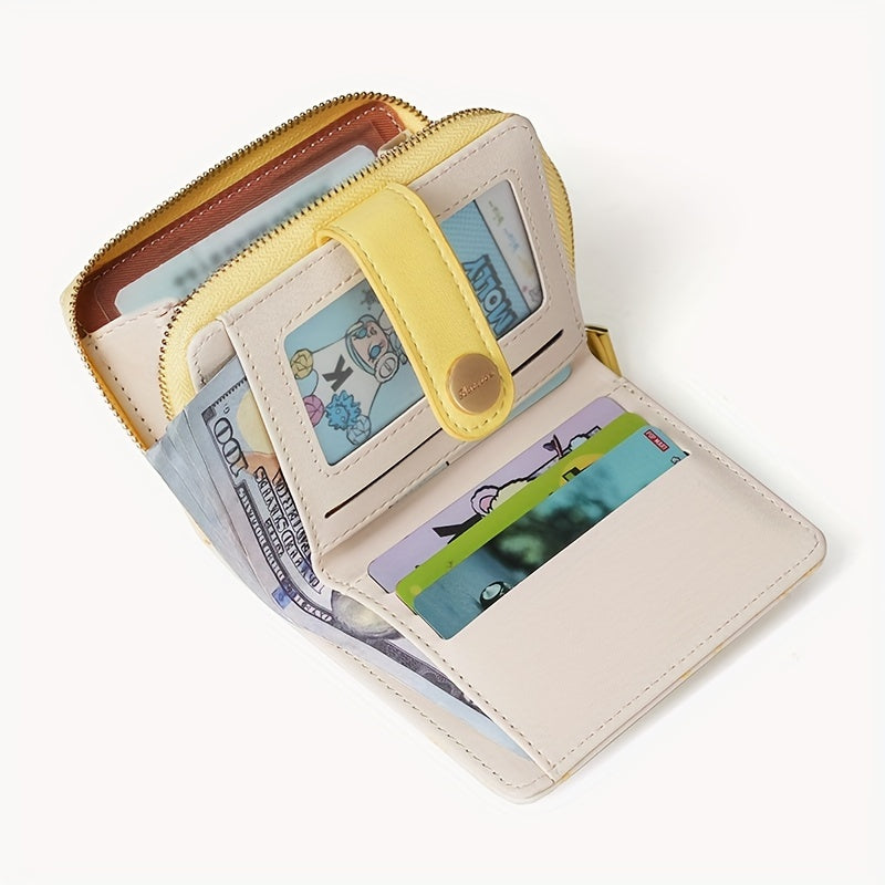 Ayollar uchun Qiziqarli Mushuk Naqshli Hamyon