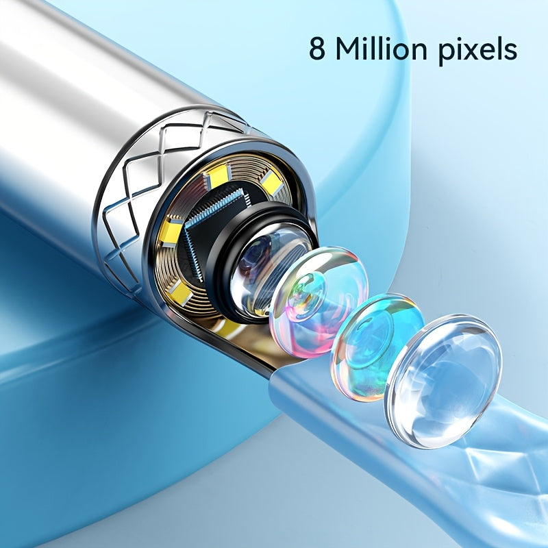 Wireless Earwax Removal Kit with HD Camera LED Light Rechargeable Battery for iOS Android