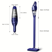 Kabelsiz changyutgich kuchli suv o'tkazmaydigan quvvat bilan, qayta zaryadlanadigan batareya, gilamlar, qattiq pol, hayvonlarning tuklari uchun
