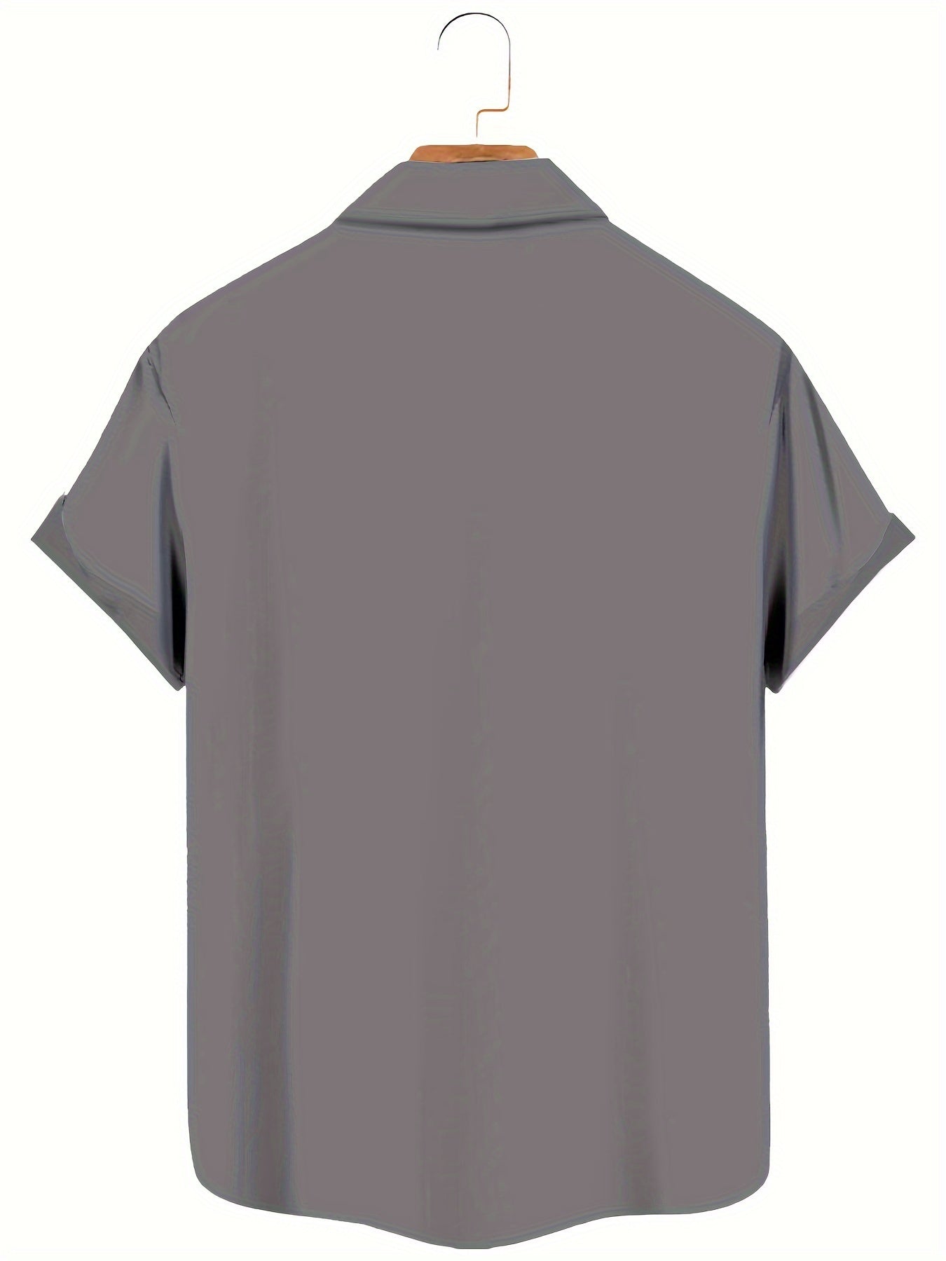 Men's Plus Size Navy Blue V-Neck Shirt Slim Fit Chest Pocket Button-Up Non-Stretch Fabric for Spring Fall