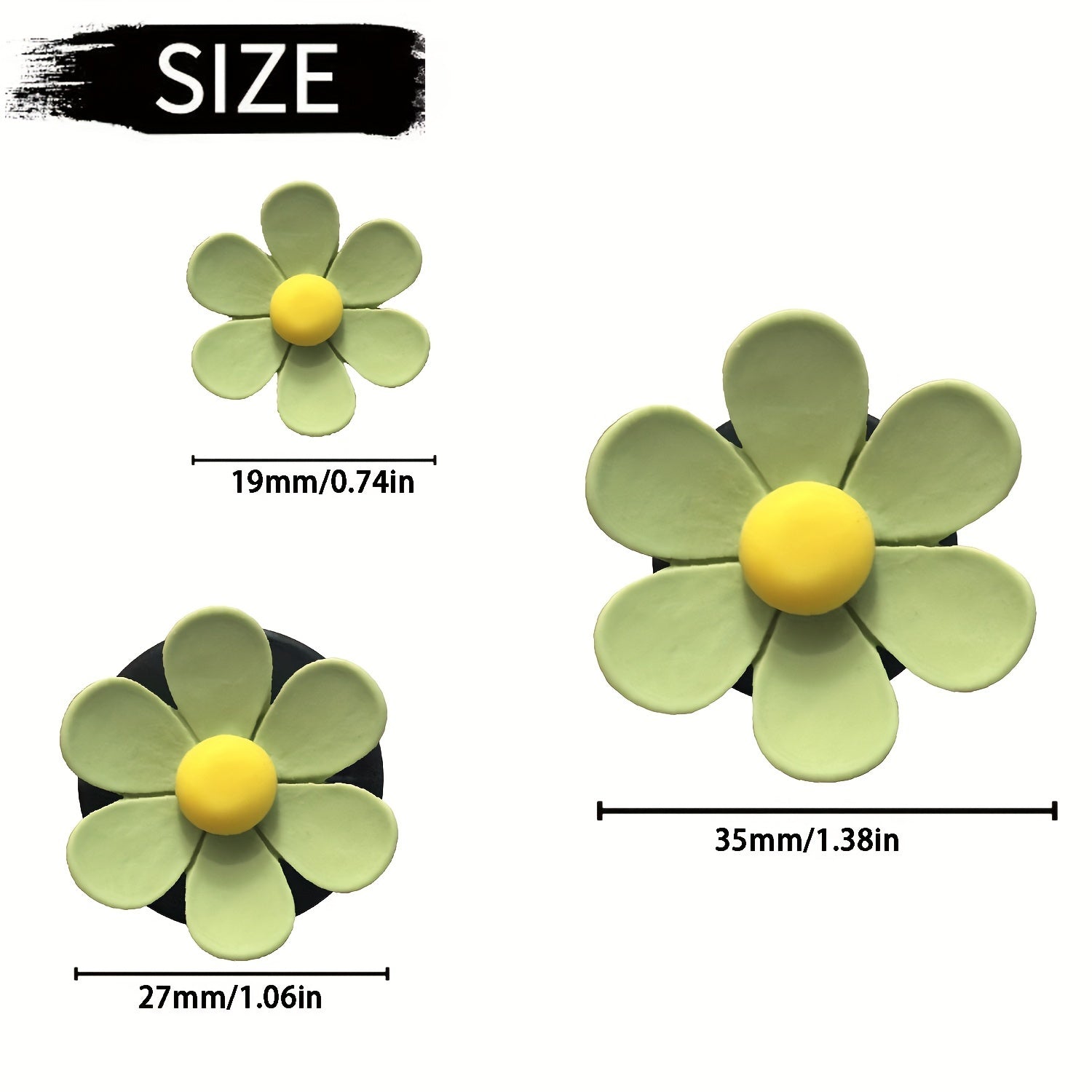 3Pcs Pink Flower Car Air Conditioner Decor Aromatherapy Clip