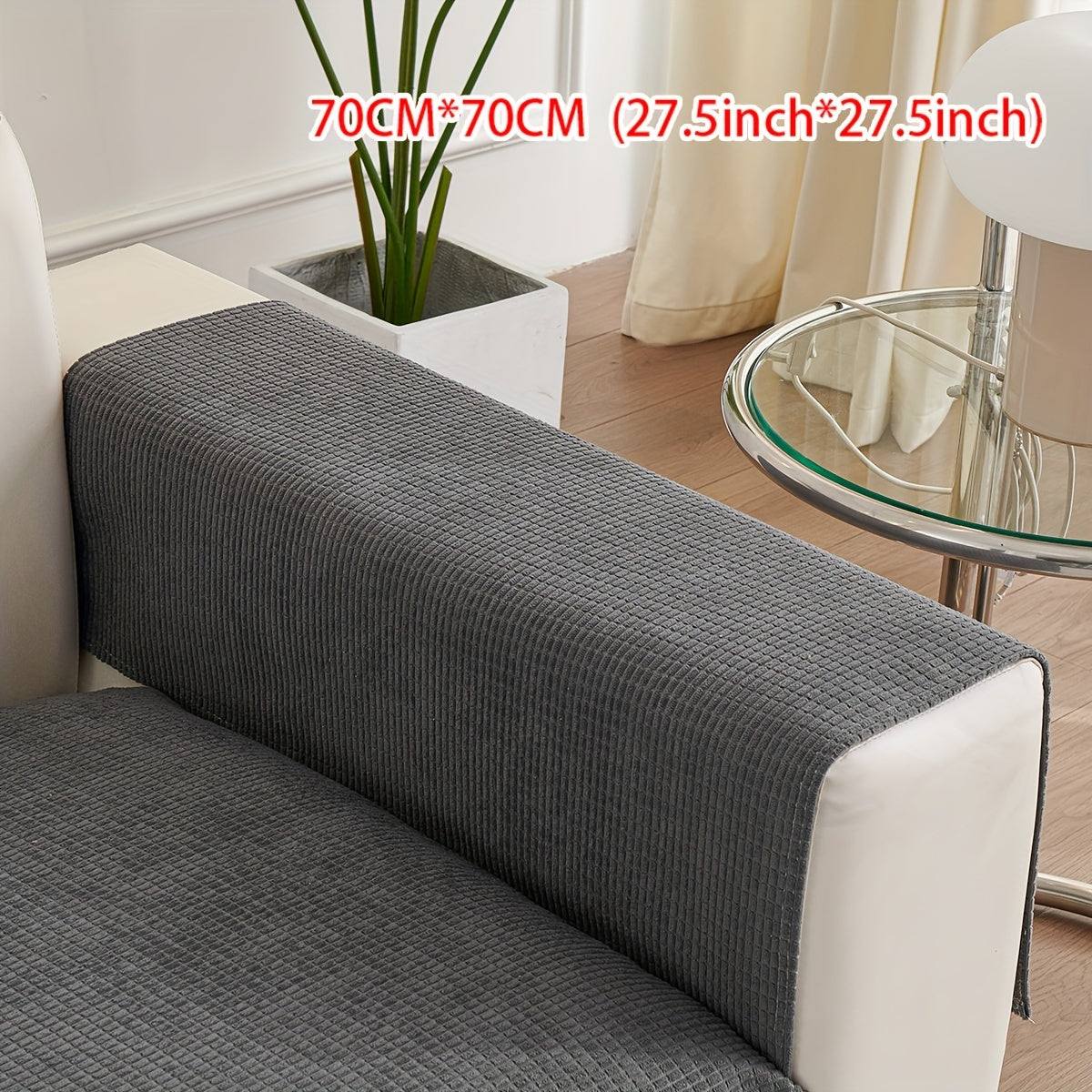 All-Season Velvet Sofa Cushion with Anti-Cat Scratch and Non-Slip Features