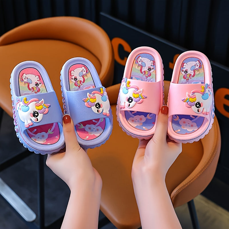 Kids' PVC Bunny Slippers Non-Slip Indoor Outdoor Comfortable for Boys and Girls