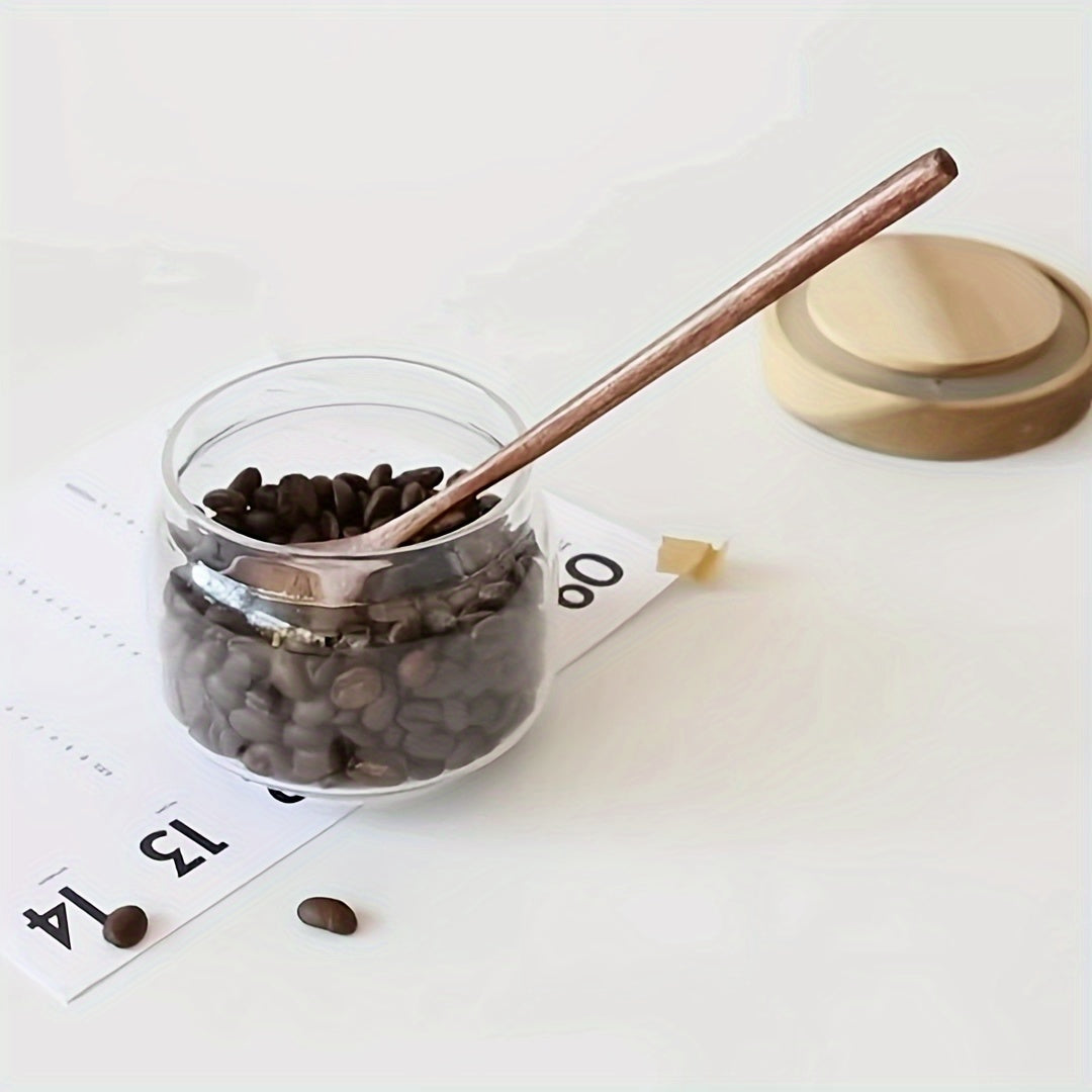 Set of 1 Handcrafted Wooden Coffee Stirring Spoon with Long Handle for Tea and Mixing