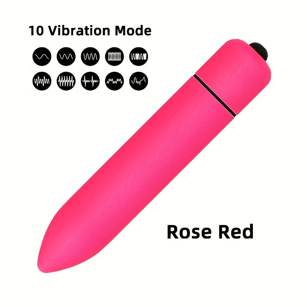 Female Anal and Clitoral Stimulating Bullet with Sharp Tip, 10 Speeds