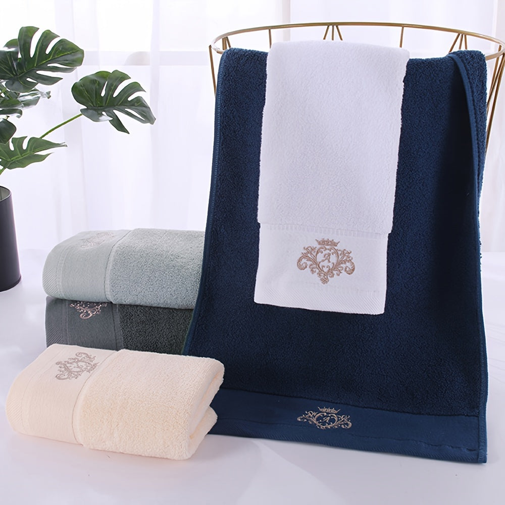 Set of 5 Cotton Hand Towels 120g Soft Absorbent for Hotel Bathroom Sauna and Home Use