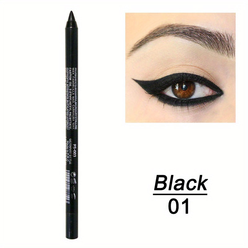 Women Colorful Eyeliner Pen 14 Colors Waterproof Glitter Metallic Shimmer