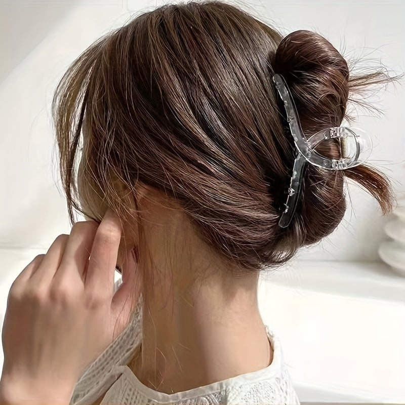 Large Hair Claw Women’s Shark Clip Cross Design for Thick and Thin Hair