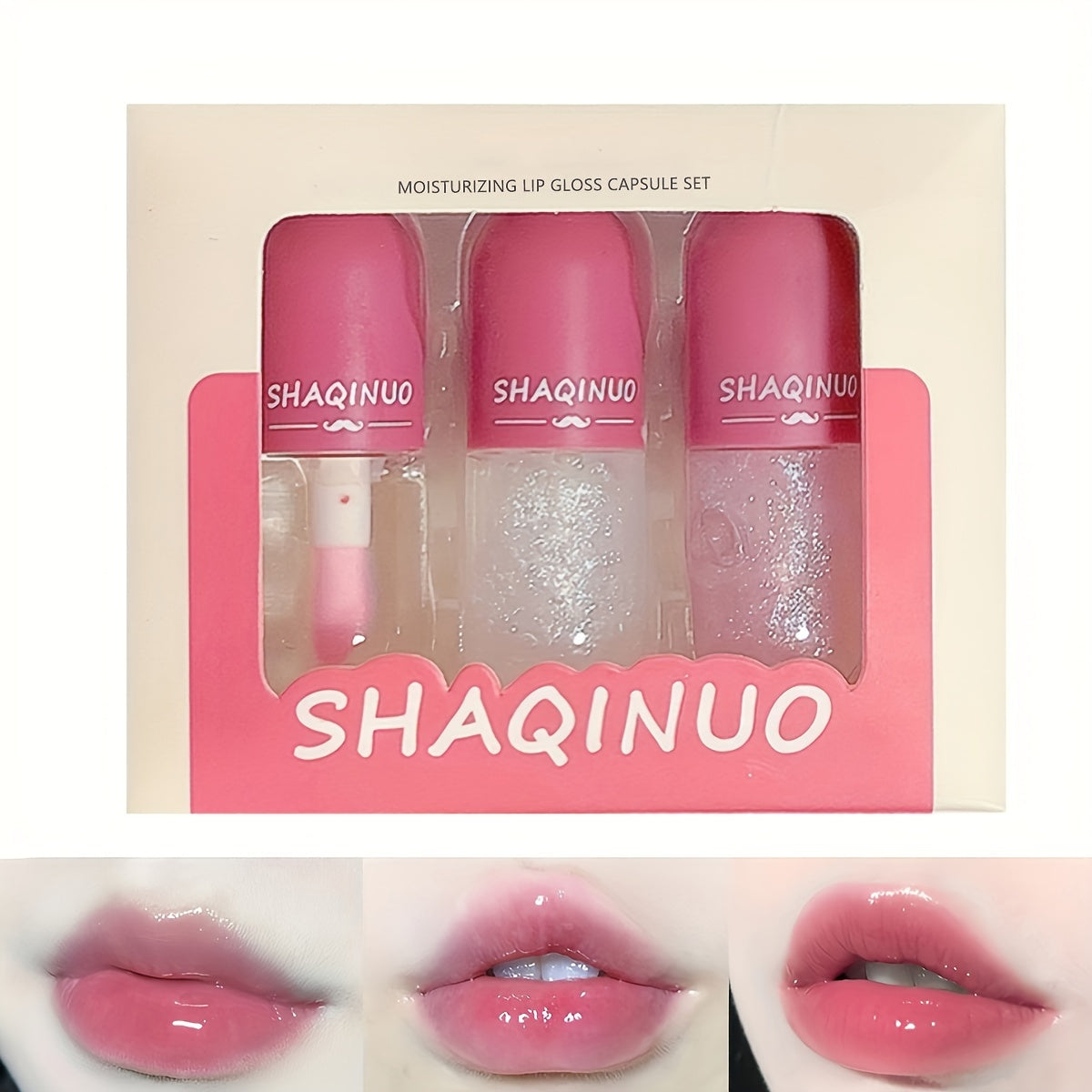 Mini Glitter Color Changing Lip Gloss Set Moisturizing Nourishing Lip Oil