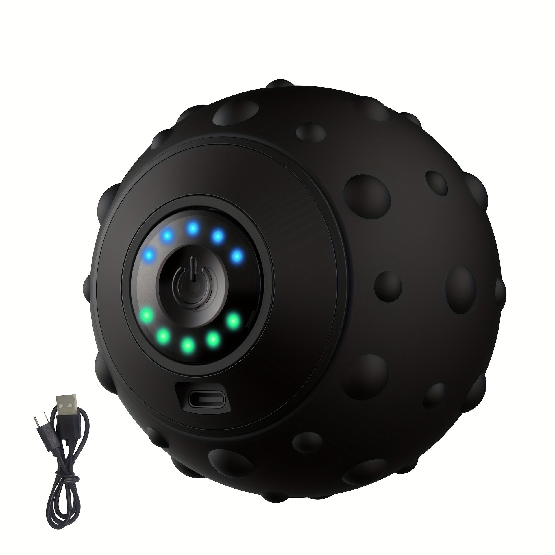 Rechargeable Vibrating Massage Ball with 5 Speed Settings for Yoga and Fitness