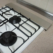 Stainless Steel Stove Exhaust Vent Cover with Oil-Proof Baffle and Spice Rack