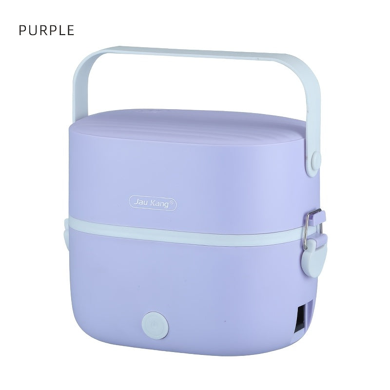 Электрический обогревающий ланч-бокс с двойной изоляцией, европейская вилка, рисоварка- пароварка