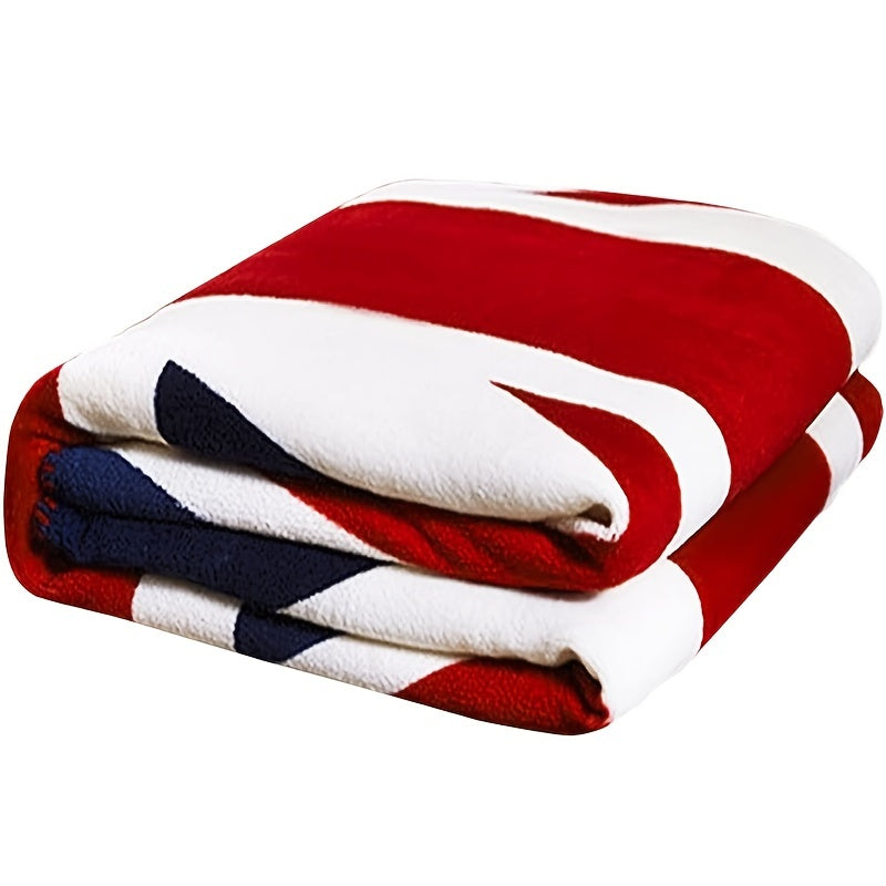 British Flag Fleece Blanket 59x79 Inches Cozy Warm Throw for Couch Sofa Travel