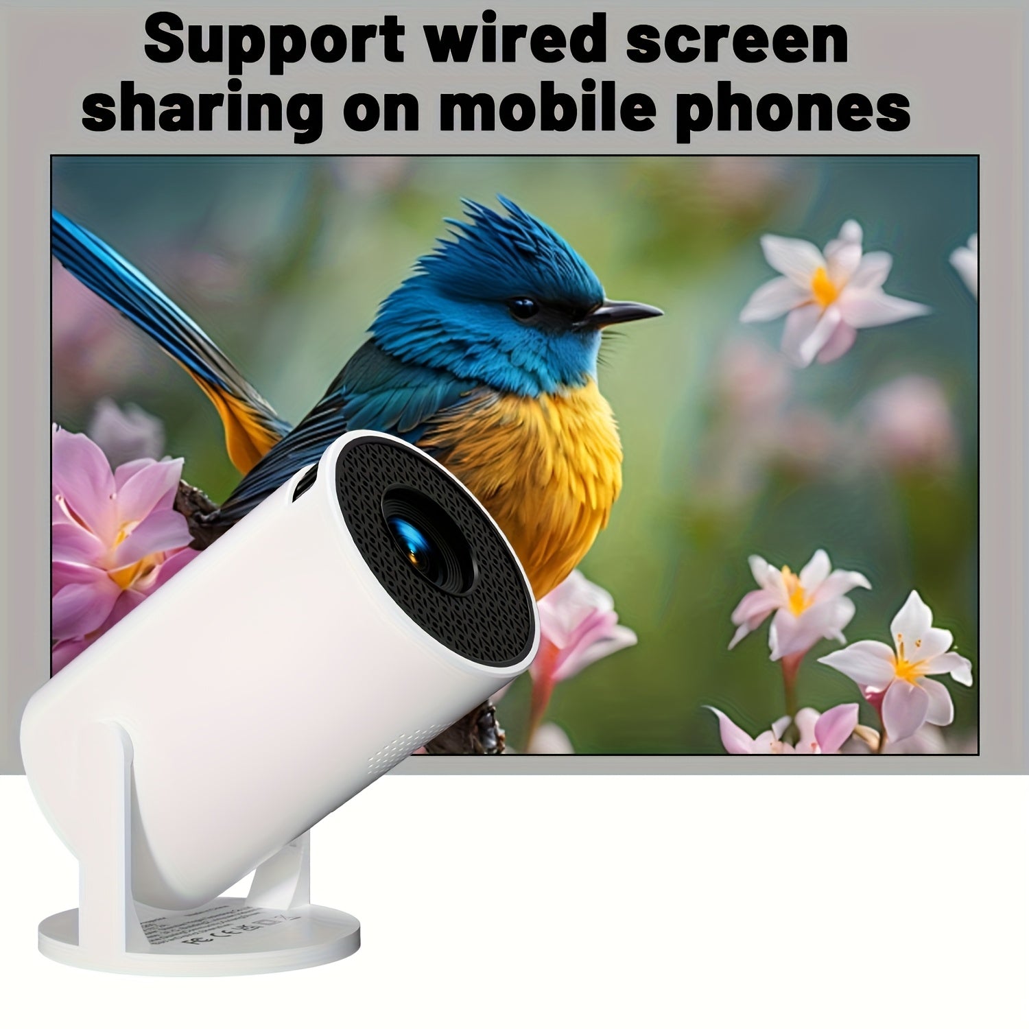 Mini Portable Projector for Home Theater Office and Travel with Built-in Speaker