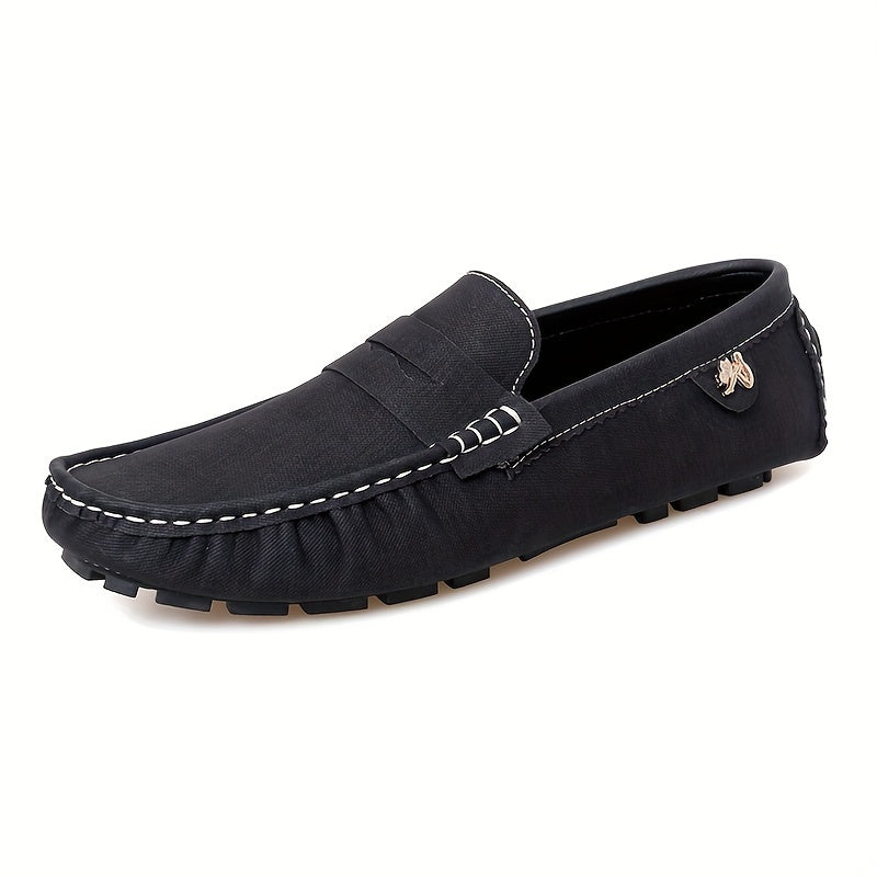 Women Slip-On Loafers Solid Color Non-Slip Rubber Sole All-Season Comfort