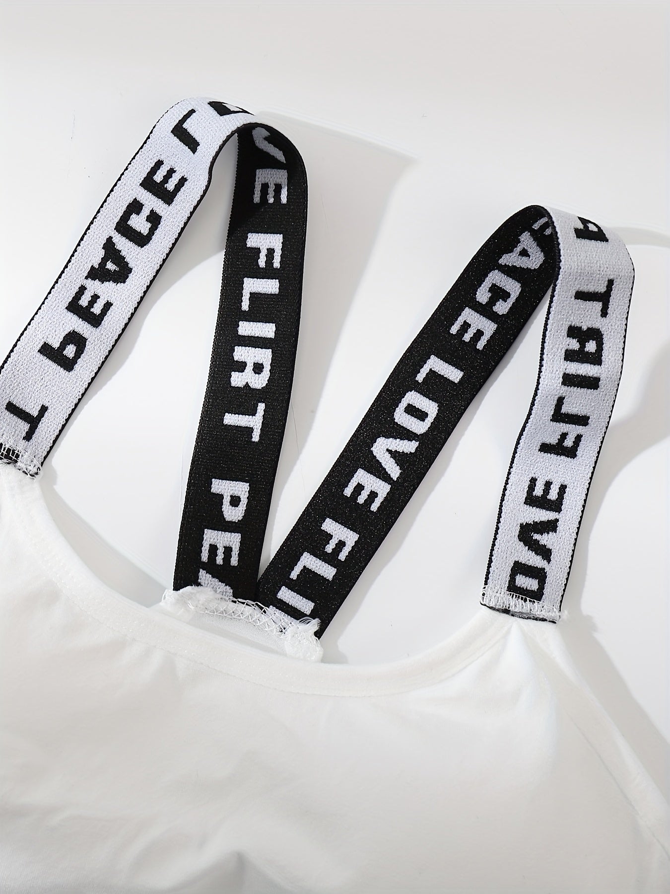 Girls' Two-Pack Back Letter Wrap Bras with Suspender Tops Non-Slip Steel-Free Underwear