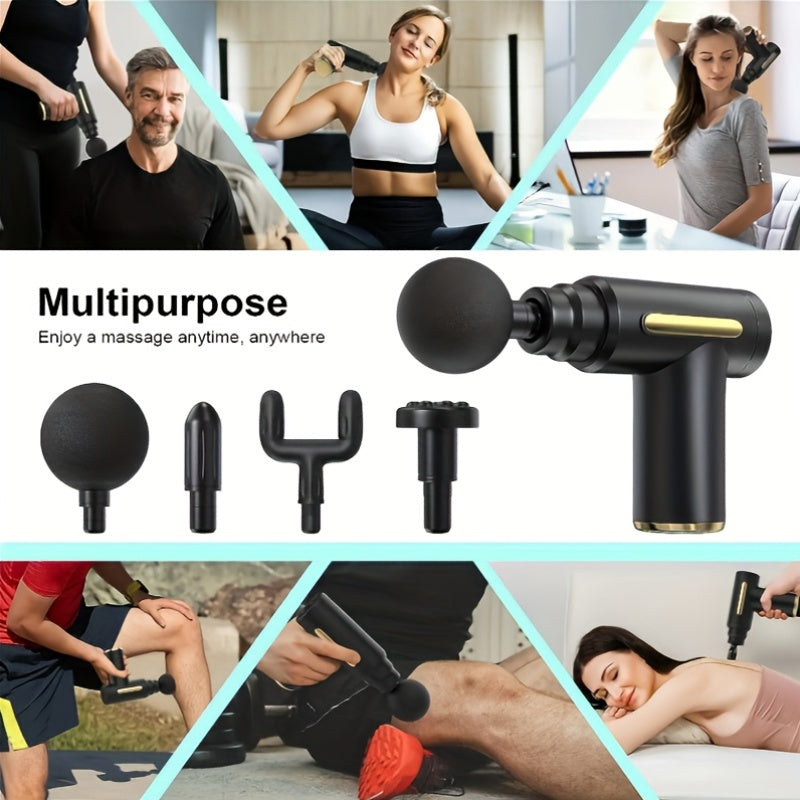 Portable Neck Massager with Rechargeable Battery, Compact Ergonomic Design
