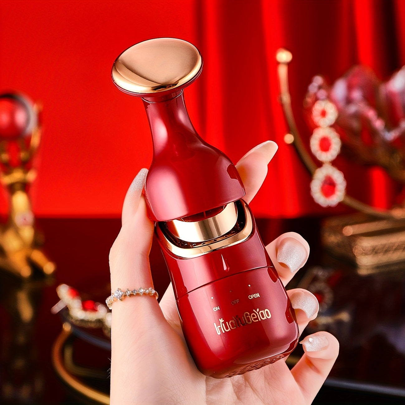 Многофункциональное устройство для массажа лица, глаз и шеи для ухода за кожей