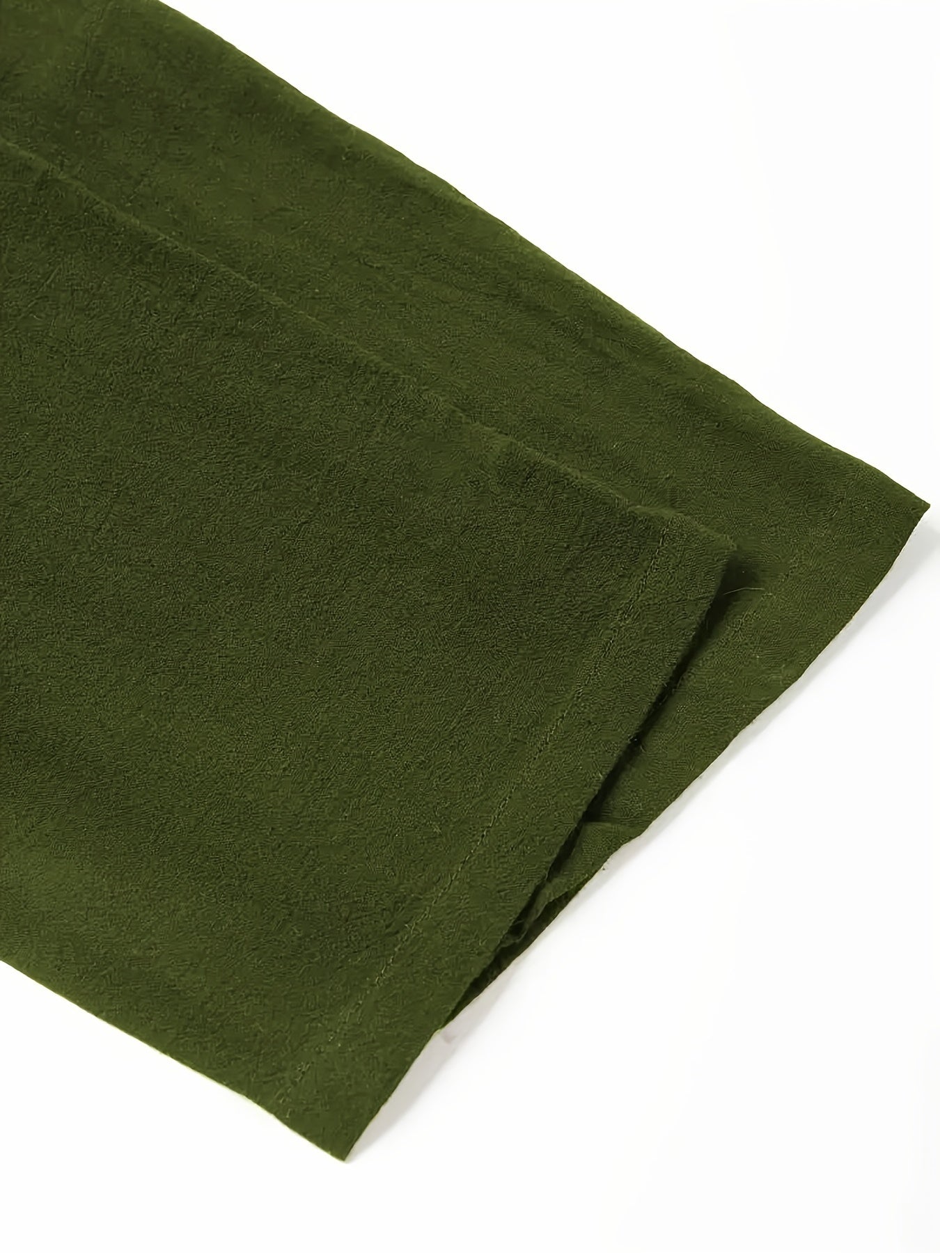 Мужские хлопковые льняные брюки с шнурком и карманами, повседневные, весна, классическая посадка